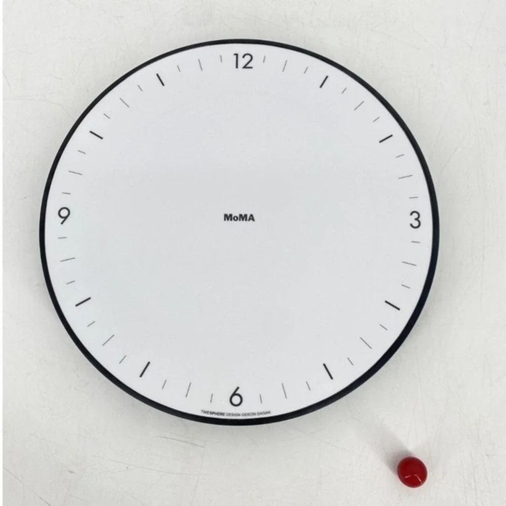 MOMA Gideon Dagan Modern Design Timesphere Wall Clock Made in USA 9.5in MCM